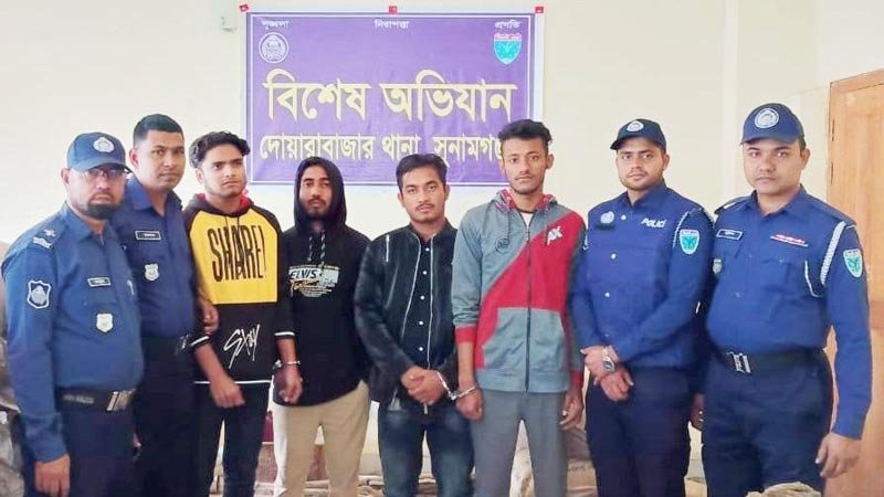 সুনামগঞ্জে হিন্দু সম্প্রদায়ের ওপর হামলার ঘটনায় গ্রেপ্তার ৪