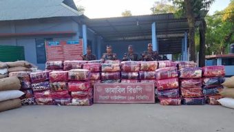 সিলেট সীমান্তে সাড়ে ৩ কোটি টাকার চোরাই পণ্য জব্দ