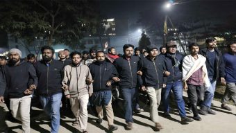 ভারতে বাংলাদেশী নারীকে ধর্ষণ ও হত্যার প্রতিবাদে সিকৃবিতে বিক্ষোভ মিছিল