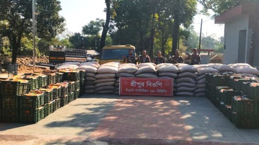 সিলেট-সুনামগঞ্জ সীমান্তে সোয়া কোটি টাকার ভারতীয় পণ্য জব্দ