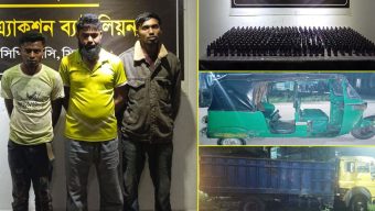 দরগাগেইটে বিপুল মাদকসহ আটক ৩